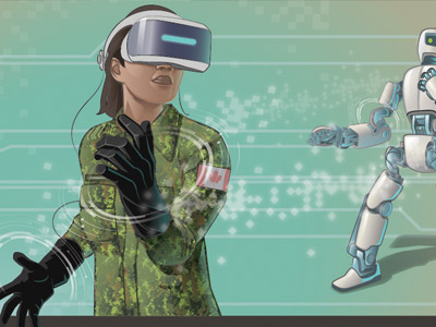 illustration of robotics technology